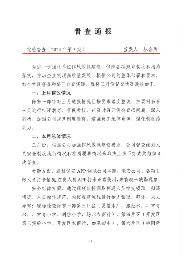 督查通報(2024年第3期)